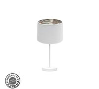 Sobremesa peq. tunez 1xe14 blanco/blanco-estampado
