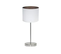 Sobremesa tatiana 1xe14 niquel/blanco-oxido 42x17x17 cm