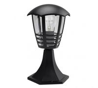 Sobremuro exterior aluminio alnilan 1xe27 negro 30x16x16 cm ip44