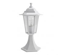 Sobremuro exterior aluminio auriga1xe27 blanco 38x19x19 cm ip44