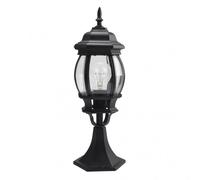 Sobremuro exterior aluminio caelum 1xe27 negro 49x16x16 cm ip44