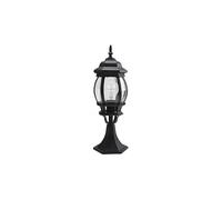 Fabrilamp Sobremuro exterior Abrila Caelum - aluminio y cristal, 1xE27, IP44, negro 49x16x16 cm