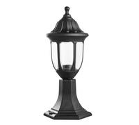 Sobremuro exterior angélica fabrilamp negro ip44 con 1xe27, farol cl?