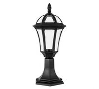 Sobremuro exterior comino 1xe27 negro ip44 policarbonato 47,6x17,6x17,