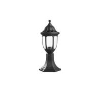 Sobremuro exterior angélica fabrilamp negro ip44 con 1xe27, farol cl?