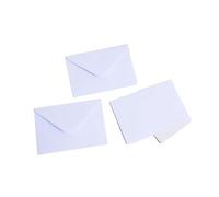Sobres 50 Uds. Sobre suministros de negocios 120g papel 16x11cm postal mensaje embalaje invitación papelería boda(50pcs 16x11cm-W)