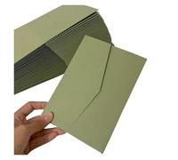 Sobres 50 Uds. Tarjeta de bolsillo en blanco invitación DIY sobre papel boda(Sage green)