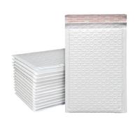 Sobres Acolchados 50/100 unidades de sobres espuma blanca, autoadhesivos, acolchados for envíos con bolsas burbujas(100PCS,M-15x18cm)