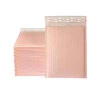 Sobres acolchados de burbujas for correo, envoltura forrada a granel, bolsas Polymailer for envío, embalaje, autosellado, 100 Uds para Cosméticos(Light pink,11 * 13cm)