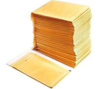 Sobres Acolchados de Papel Burbuja Interior de Polietileno, Color Marrón, Bolsas para Envíos con Capacidad para Albergar Documentos - Ofituria (200 Sobres, 150 x 215 mm)