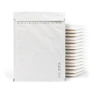 Sobres Acolchados, Sobre Acolchado para Envios, Sobres Burbujas color Blanco, Bolsas para Envíos de Paquetes en Varios Tamaños, Sobres de Envio Pástico Burbujas · m-office (150x220mm, 20uds)
