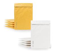 Sobres Acolchados, Sobre Acolchado para Envios, Sobres Burbujas color Kraft y Blanco, Bolsas para Envíos de Paquetes Varios Tamaños, Sobres de Envio · m-office (220x340mm, 10uds)