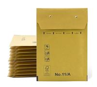 Sobres Acolchados, Sobres de Burbujas, Sobres Acolchados de Burbujas Kraft con Cierre Autoadhesivo, Bolsas para Envíos de Ropa, Sobres Acolchados Kraft - SIDI (100x165mm, 50 uds)