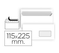 Sobres Americanos Blancos con ventana (115x225mm) - 25 unidades