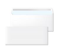 Sobres Americanos DL Blancos 110x220 mm - Cierre Autoadhesivo | Para Cartas A4, Oficinas y Correspondencia Profesional