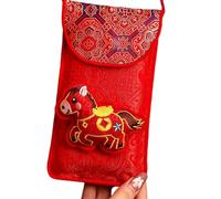 Sobres de dinero - Paquete de diseño de bordado tradicional | Año Del Caballo Sobres Rojos 2026 Para El Compromiso Matrimonial Del Festival De Primavera