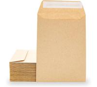 Sobres de Papel Kraft con Tira de Silicona para Invitaciones o Bolsitas de regalo de invitados en Bodas, Comuniones o Bautizos. Sobres para joyas o semillas - Ofituria 100x145 2000 sobres