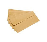 Sobres De Papel Kraft, Sobres (100 Unidades) De Papel Kraft Vintage -80 G/m² (DIN Dl - 220 X 110 Mm)