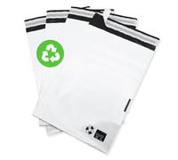 Sobres Envio, Bolsas para Envíos, Sobres de Plástico Blanco Resistente para Envíos y Paquetes, Sobres Envios Vinted con Cierre Autoadhesivo Seguro - SIDI (350x450x40mm, 1000 uds)