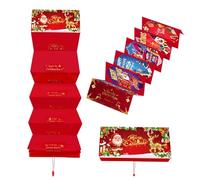 Sobres Para Regalar Dinero Navideños,Suministros Para Fiestas | Soporte Para Billetes De Santa Con 10 Ranuras Para Dinero | Para Esposa Marido Hijos Hija Familiares Y Amigos