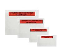 Sobres Portadocumentos Adhesivos - Docufix Packing List - A6 A5 A4 DL - Sobre Contiene Documentación Albarán/factura - Sobre Transparente Plástico para albaranes - LADIJET (500, A4 | 315 X 225 mm)