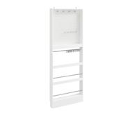 Sobuy aparador entrada vertical salvaespacios fhk39-w | blanco | 70x12x190 cm | tablero de partículas con acabado laminado 190 cm