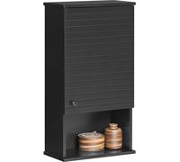 SoBuy, armario alto para pared, armario para inodoro con puerta, para baño, armario médico con estantes, 40x21x67 cm, color