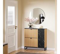SoBuy, armario con 2 puertas, mueble de almacenamiento, blanco, diseño moderno, modelo FSR203-N