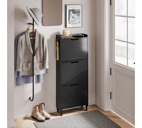 SoBuy, armario con 3 puertas, mueble de almacenamiento, color , diseño moderno, modelo FSR151-H-E-SCH