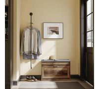 SoBuy, armario con espacio de almacenamiento, mueble de almacenamiento, madera, color marrón, estilo escandinavo, modelo FSR218-F