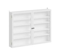 Sobuy armario de pared con puertas fsb113-w | blanco | 80.0x12.2x60.0 cm | aglomerado lacado 60 cm