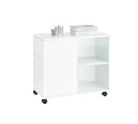 SoBuy Armario Móvil con Ruedas y 3 Cajones 70x35x61cm