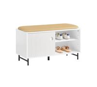 Sobuy armario multifuncional para entrada con estantes 85 x 37 x 49 cm blanco fsr116-w 85 cm