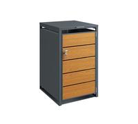 Sobuy armario para contenedores con cerradura ogs63-n | gris oscuro | 69×80×116 cm | metal pintado (acero recubierto) 69 cm