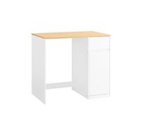 Sobuy Armario Para Lavadora Y Secadora Con Cesto Y Cajón, Blanco Madera, 100x60x90 Cm, Bzr217-wn