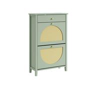 Sobuy armario zapatero con puertas abatibles fsr223-gr | verde menta | 62x25x97 cm | tablero de partículas lacado 97 cm