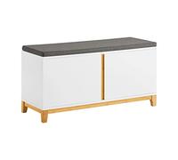 SoBuy Banco Zapatero con 2 Puertas 90x34x46cm para recibidor
