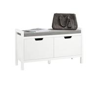 SoBuy Banco Zapatero con 2 Puertas 91x30x50cm para recibidor