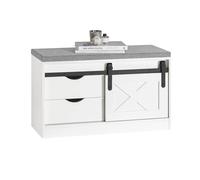 SoBuy Banco Zapatero con Puerta corrediza 80x30x49cm para recibidor