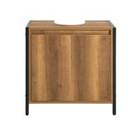 SoBuy BZR63-II-PF lavabo bajo armario baño tocador bajo armario muebles de baño vintage BHT CA: 60x60x30cm NATURE