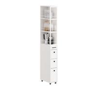 SoBuy Carrito Auxiliar con Ruedas Estrecho de 20 cm 40×20×170 cm Cocina