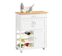 Sobuy carrito de cocina,estantería de cocina, carrito de servir fkw45-wn