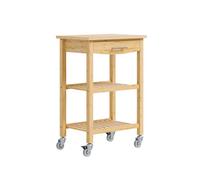 Sobuy | carro de cocina con diseño moderno | carro auxiliar de cocina con amplia superficie de trabajo | carro organizador de cocina ideal para espacios reducidos | 58×40×86 cm | fkw135-n 58 cm