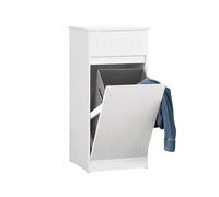 Sobuy cesto para ropa sucia con 1 cesto y 1 cajón bzr110-w 39 cm