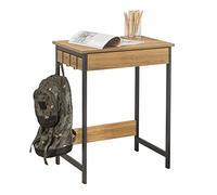 SoBuy Escritorio Esquinero con Cajón Soporta hasta 60kg 60x77x40cm