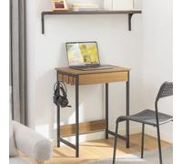 SoBuy Escritorio FWT43 con un cajón y 2 ganchos Mesa para computadora Mesa de trabajo BHT aprox: 60x77x40cm Nature