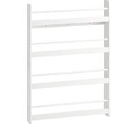 SoBuy: Estantería infantil, estante de pared para libros, estantería de pared con 4 compartimentos para libros - Blanco