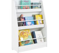 SoBuy, estantería infantil, estantería para libros para niños, estantería para libros para niños, estantería para habitaciones infantiles, estante de almacenamiento con 4 compartimentos para libros