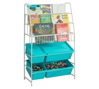 Sobuy estantería libros y juguetes 61x25x102cm caja almacenamiento infantil moderna kmb07-b 61 cm