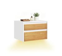 SoBuy Estantería Pared con Lámpara Sensor Movimiento, 40x29,8x25,6cm